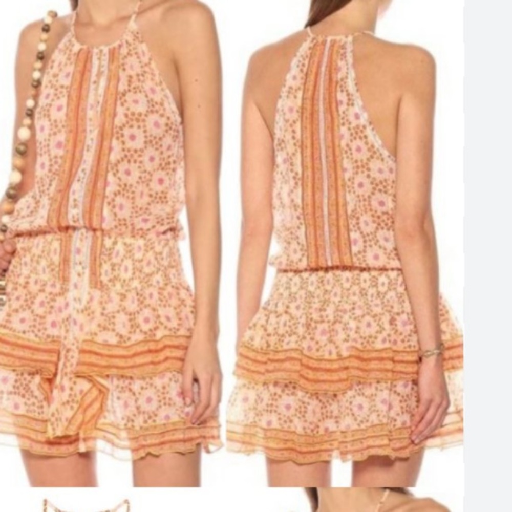 New Poupette St. Bath Floral Orange Dress Cover up